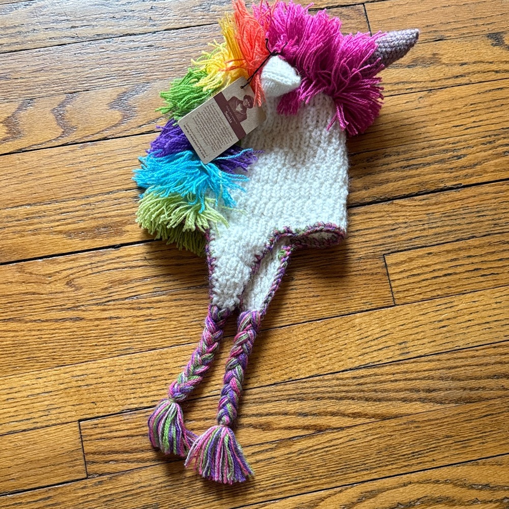 Andes kids Colorful Unicorn Knit Hat for Kids